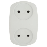 Разветвитель 2-м без заземл. 10А IP20 SPx-2-W бел. Эра Б0053480 ТехноИмпульс