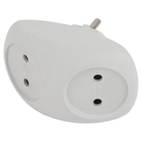 Разветвитель 2-м без заземл. 10А IP20 SPx-2-W бел. Эра Б0053480 ТехноИмпульс