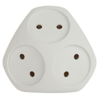 Разветвитель 3-м без заземл. 10А IP20 SPx-3-W бел. Эра Б0053481 ТехноИмпульс