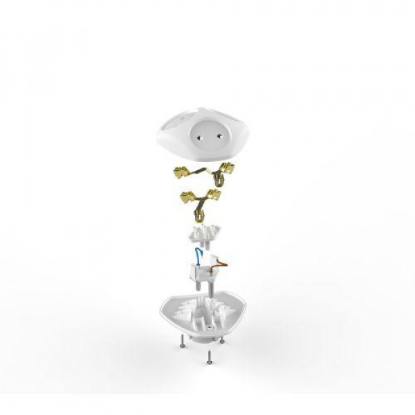 Разветвитель 3-м без заземл. 10А IP20 SPx-3-W бел. Эра Б0053481 ТехноИмпульс