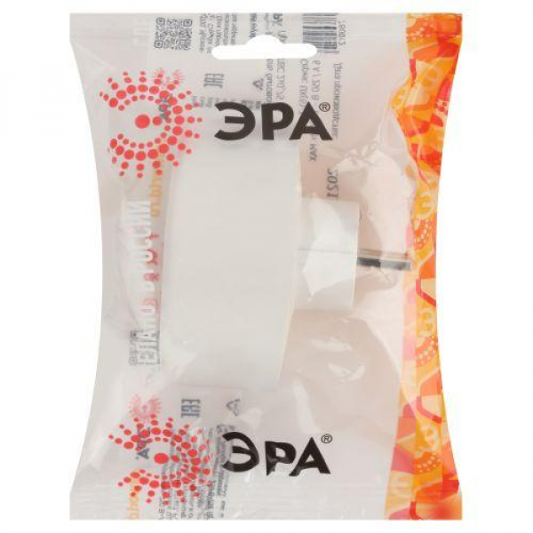 Разветвитель 2-м с заземл. 16А IP20 SPx-2e-W бел. Эра Б0053478 ТехноИмпульс