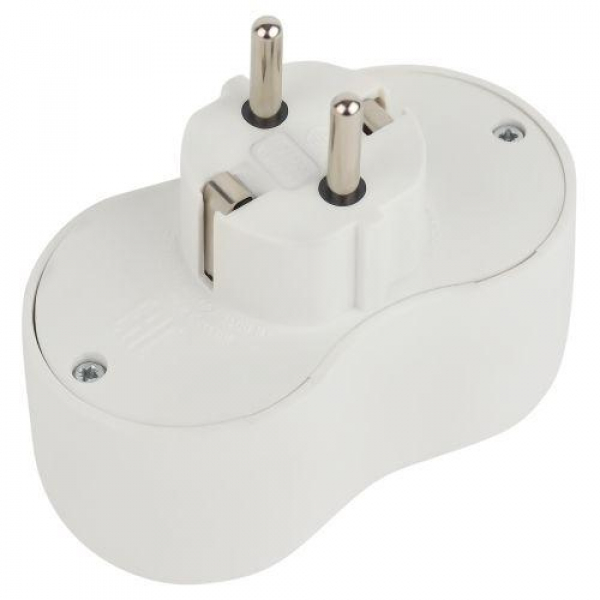 Разветвитель 2-м с заземл. 16А IP20 SPx-2e-W бел. Эра Б0053478 ТехноИмпульс