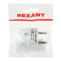 Вилка Евро прямая 16А с заземл. бел. Rexant 16-0732 ТехноИмпульс