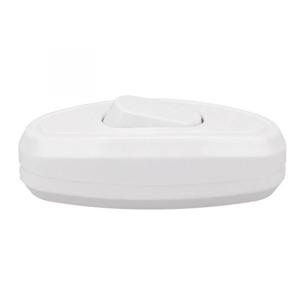 Выключатель-кнопка 6А 250ВON-OFF на электропровод для настольной лампы/бра бел. Rexant 36-3016 ТехноИмпульс