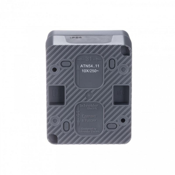 Выключатель 1-кл. ОП AtlasDesign PROFI IP54 10AX антрацит SE ATN544011 ТехноИмпульс