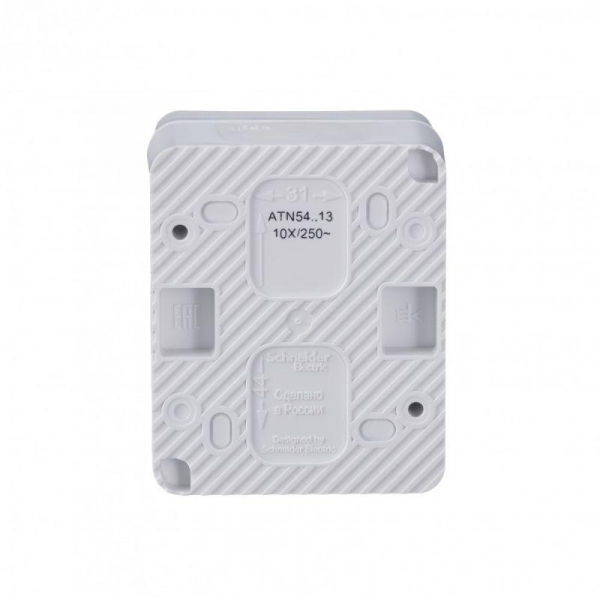 Выключатель 1-кл. ОП AtlasDesign PROFI IP54 10AX с подсветкой бел. SE ATN540113 ТехноИмпульс