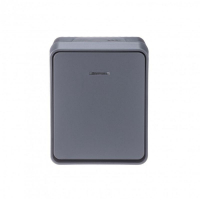 Выключатель 1-кл. ОП AtlasDesign PROFI IP54 10AX с подсветкой антрацит SE ATN544013 ТехноИмпульс