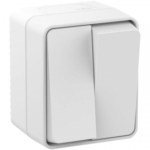 Выключатель 2-кл. ОП AtlasDesign PROFI IP54 10AX бел. SE ATN540151 ТехноИмпульс