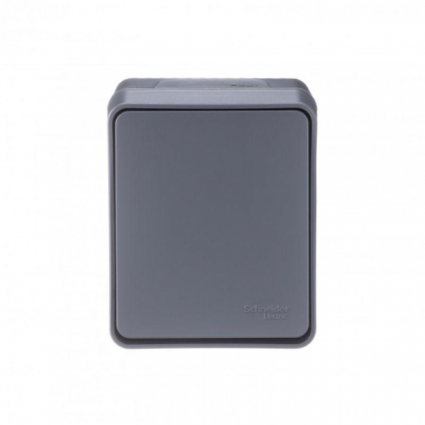 Переключатель проходной 1-кл. ОП AtlasDesign PROFI IP54 10AX антрацит SE ATN544061 ТехноИмпульс