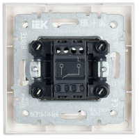 Выключатель 1-кл. СП BRITE ВСР10-1-0-БрБ 10А в сборе бел. IEK BR-V10-0-10-K01-F ТехноИмпульс