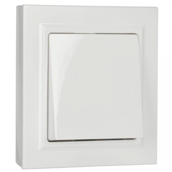 Выключатель 1-кл. СП BRITE ВСР10-1-0-БрБ 10А в сборе бел. IEK BR-V10-0-10-K01-F ТехноИмпульс