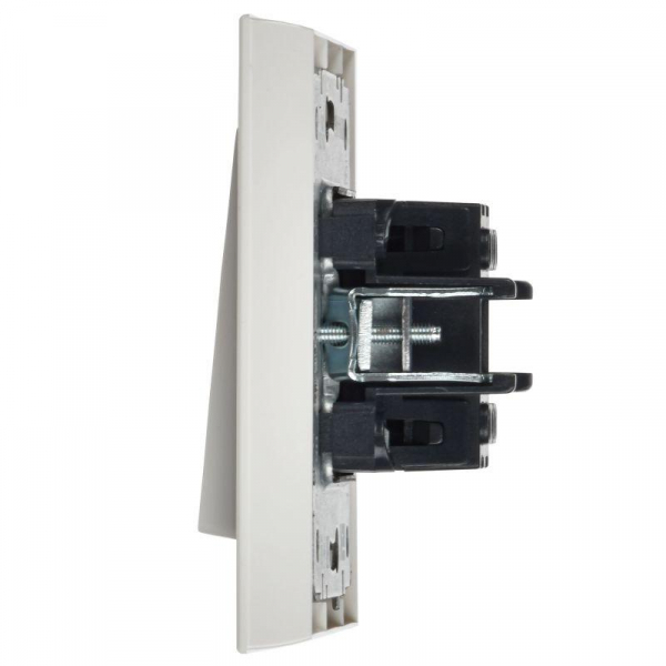 Выключатель 1-кл. СП BRITE ВСР10-1-0-БрБ 10А в сборе бел. IEK BR-V10-0-10-K01-F ТехноИмпульс