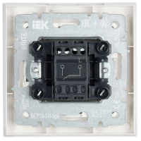 Выключатель 1-кл. СП BRITE ВСР10-1-0-БрБ 10А в сборе бел. IEK BR-V10-0-10-K01-F ТехноИмпульс