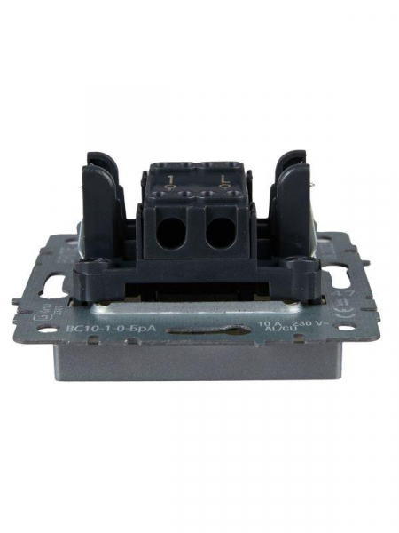 Выключатель 1-кл. СП BRITE ВС10-1-0-БрА 10А механизм алюм. IEK BR-V10-0-10-K47 ТехноИмпульс