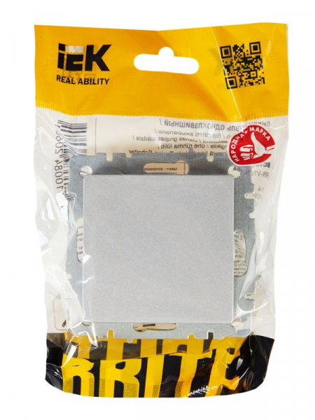 Выключатель 1-кл. СП BRITE ВС10-1-0-БрА 10А механизм алюм. IEK BR-V10-0-10-K47 ТехноИмпульс