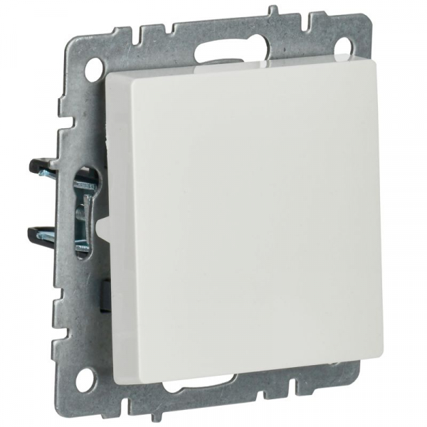 Выключатель 1-кл. СП BRITE ВС10-1-0-БрБ 10А механизм бел. IEK BR-V10-0-10-K01 ТехноИмпульс