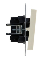 Выключатель 1-кл. СП BRITE ВС10-1-0-БрКр 10А механизм беж. IEK BR-V10-0-10-K10 ТехноИмпульс