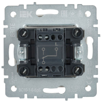 Выключатель проходной 1-кл. СП BRITE ВС10-1-6-БрБ 10А механизм бел. IEK BR-V12-0-10-K01 ТехноИмпульс