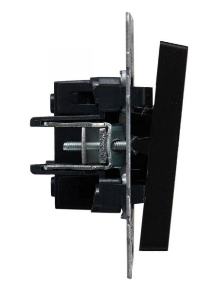 Выключатель проходной 1-кл. СП BRITE ВС10-1-6-БрЧ 10А механизм черн. IEK BR-V12-0-10-K02 ТехноИмпульс