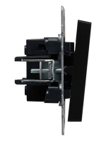 Выключатель проходной 1-кл. СП BRITE ВС10-1-6-БрЧ 10А механизм черн. IEK BR-V12-0-10-K02 ТехноИмпульс