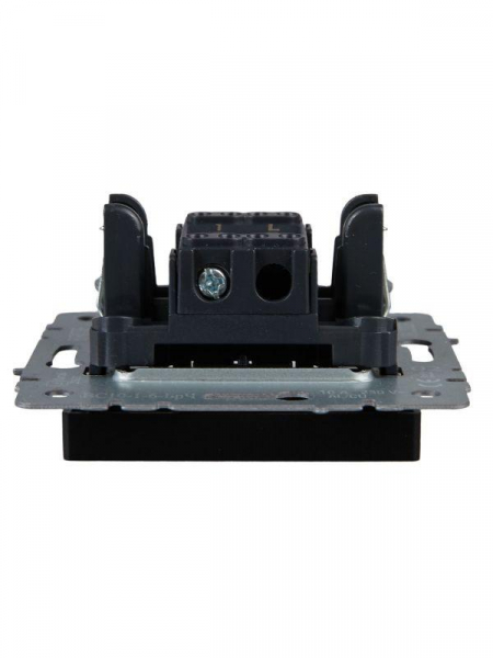 Выключатель проходной 1-кл. СП BRITE ВС10-1-6-БрЧ 10А механизм черн. IEK BR-V12-0-10-K02 ТехноИмпульс