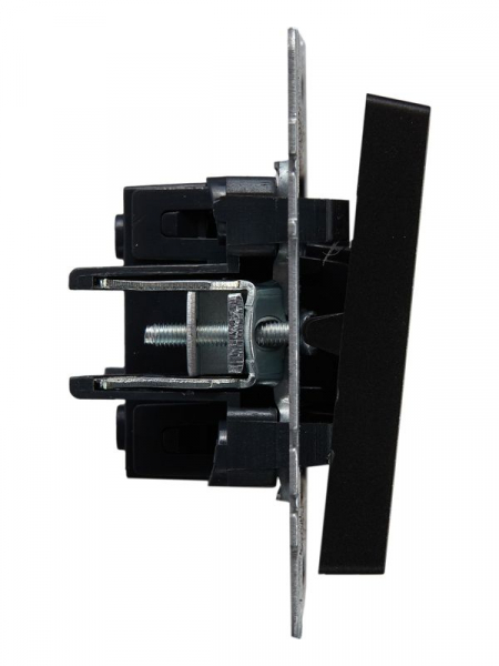 Выключатель проходной 1-кл. СП BRITE ВС10-1-6-БрЧ 10А механизм черн. IEK BR-V12-0-10-K02 ТехноИмпульс