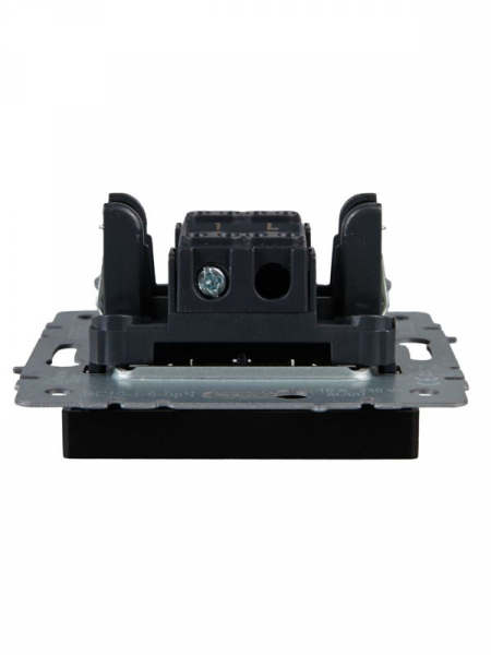 Выключатель проходной 1-кл. СП BRITE ВС10-1-6-БрЧ 10А механизм черн. IEK BR-V12-0-10-K02 ТехноИмпульс