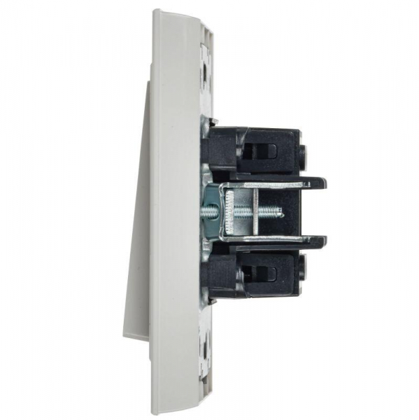 Выключатель 2-кл. СП BRITE ВСР10-2-0-БрБ 10А в сборе бел. IEK BR-V20-0-10-K01-F ТехноИмпульс