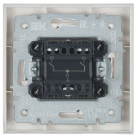 Выключатель 2-кл. СП BRITE ВСР10-2-0-БрБ 10А в сборе бел. IEK BR-V20-0-10-K01-F ТехноИмпульс