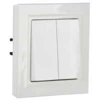 Выключатель 2-кл. СП BRITE ВСР10-2-0-БрБ 10А в сборе бел. IEK BR-V20-0-10-K01-F ТехноИмпульс