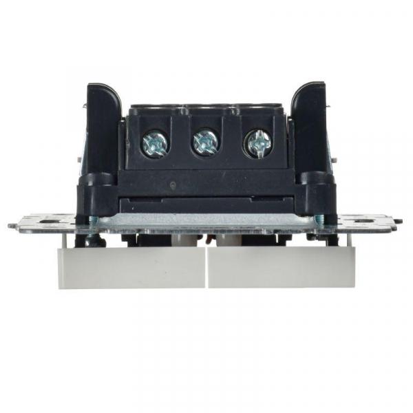 Выключатель проходной 2-кл. СП BRITE ВС10-2-6-БрБ 10А механизм бел. IEK BR-V22-0-10-K01 ТехноИмпульс