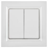 Выключатель проходной 2-кл. СП BRITE ВС10-2-6-БрБ 10А механизм бел. IEK BR-V22-0-10-K01 ТехноИмпульс