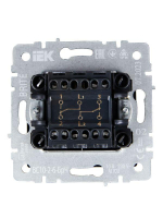 Выключатель проходной 2-кл. СП BRITE ВС10-2-6-БрЧ 10А механизм черн. IEK BR-V22-0-10-K02 ТехноИмпульс