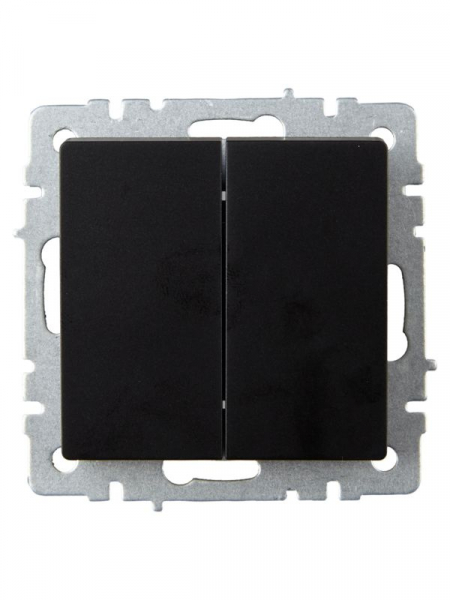 Выключатель проходной 2-кл. СП BRITE ВС10-2-6-БрЧ 10А механизм черн. IEK BR-V22-0-10-K02 ТехноИмпульс