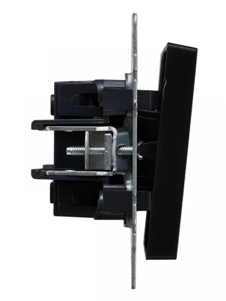 Выключатель проходной 2-кл. СП BRITE ВС10-2-6-БрЧ 10А механизм черн. IEK BR-V22-0-10-K02 ТехноИмпульс