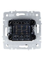 Выключатель проходной 2-кл. СП BRITE ВС10-2-6-БрЧ 10А механизм черн. IEK BR-V22-0-10-K02 ТехноИмпульс