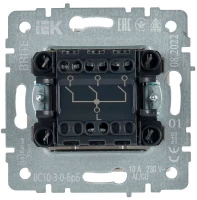 Выключатель 3-кл. СП BRITE ВС10-3-0-БрБ 10А механизм бел. IEK BR-V30-0-10-K01 ТехноИмпульс