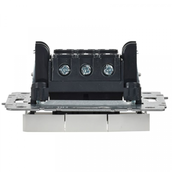 Выключатель 3-кл. СП BRITE ВС10-3-0-БрБ 10А механизм бел. IEK BR-V30-0-10-K01 ТехноИмпульс