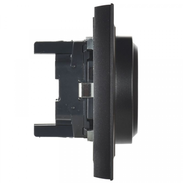 Розетка 2-м СП BRITE РС12-3-БрЧ 16А в сборе с заземл. без защ. шторок черн. IEK BR-R21-16-K02-F ТехноИмпульс