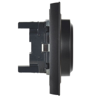 Розетка 2-м СП BRITE РС12-3-БрЧ 16А в сборе с заземл. без защ. шторок черн. IEK BR-R21-16-K02-F ТехноИмпульс