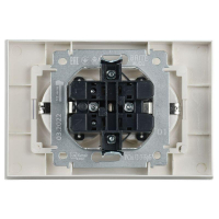 Розетка 2-м СП BRITE РСш12-3-БрБ 16А в сборе с заземл. защ. шторки бел. IEK BR-R24-16-K01-F ТехноИмпульс