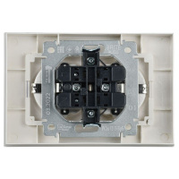 Розетка 2-м СП BRITE РСш12-3-БрБ 16А в сборе с заземл. защ. шторки бел. IEK BR-R24-16-K01-F ТехноИмпульс