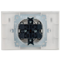 Розетка 2-м СП BRITE РСбш12-3-44-БрБ 16А в сборе IP44 с крышкой бел. IEK BR-R26-16-44-K01-F ТехноИмпульс