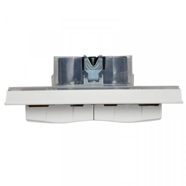 Розетка 2-м СП BRITE РСбш12-3-44-БрБ 16А в сборе IP44 с крышкой бел. IEK BR-R26-16-44-K01-F ТехноИмпульс