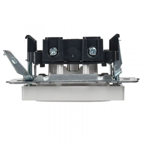 Розетка BRITE РС10-1-0-БрБ 10А без заземл. без защ. шторок механизм бел. IEK BR-R10-10-K01 ТехноИмпульс