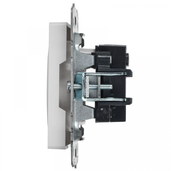 Розетка BRITE РС10-1-0-БрБ 10А без заземл. без защ. шторок механизм бел. IEK BR-R10-10-K01 ТехноИмпульс