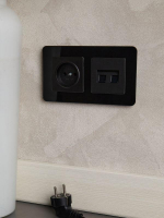 Розетка BRITE РС10-1-0-БрЧ 10А без заземл. без защ. шторок механизм черн. IEK BR-R10-10-K02 ТехноИмпульс