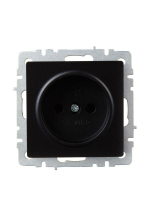 Розетка BRITE РС10-1-0-БрЧ 10А без заземл. без защ. шторок механизм черн. IEK BR-R10-10-K02 ТехноИмпульс