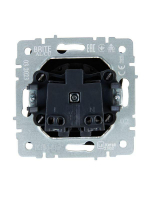 Розетка BRITE РС10-1-0-БрЧ 10А без заземл. без защ. шторок механизм черн. IEK BR-R10-10-K02 ТехноИмпульс