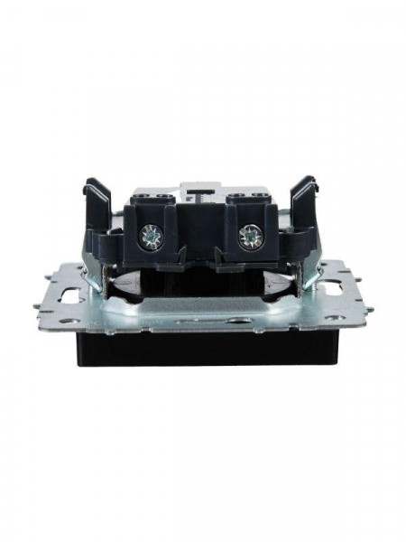 Розетка BRITE РС10-1-0-БрЧ 10А без заземл. без защ. шторок механизм черн. IEK BR-R10-10-K02 ТехноИмпульс